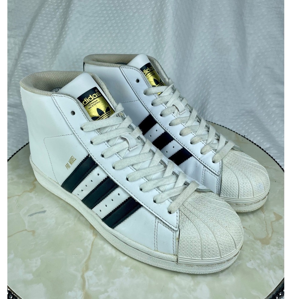 Adidas Pro Model Leather High Top Sneakers Mens 6.5 S85962